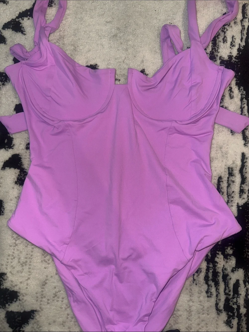 l*space Lilac Underwire One-Piece Swimsuit